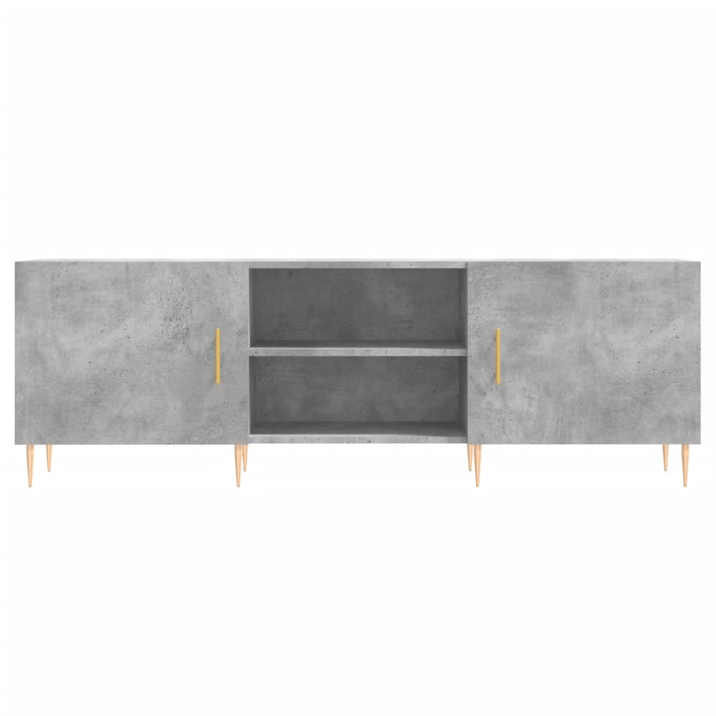 TV Cabinet Concrete Grey 150x30x50 cm Engineered Wood