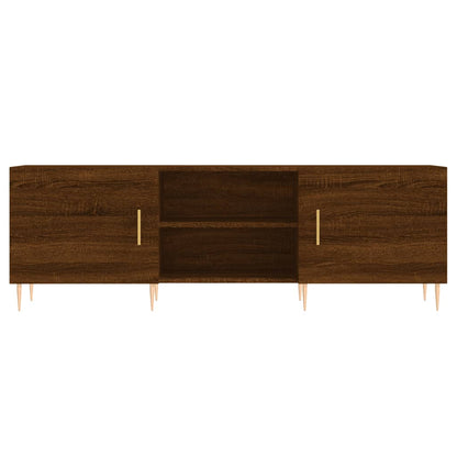 TV Cabinet Brown Oak 150x30x50 cm Engineered Wood