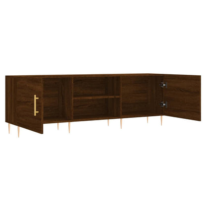 TV Cabinet Brown Oak 150x30x50 cm Engineered Wood