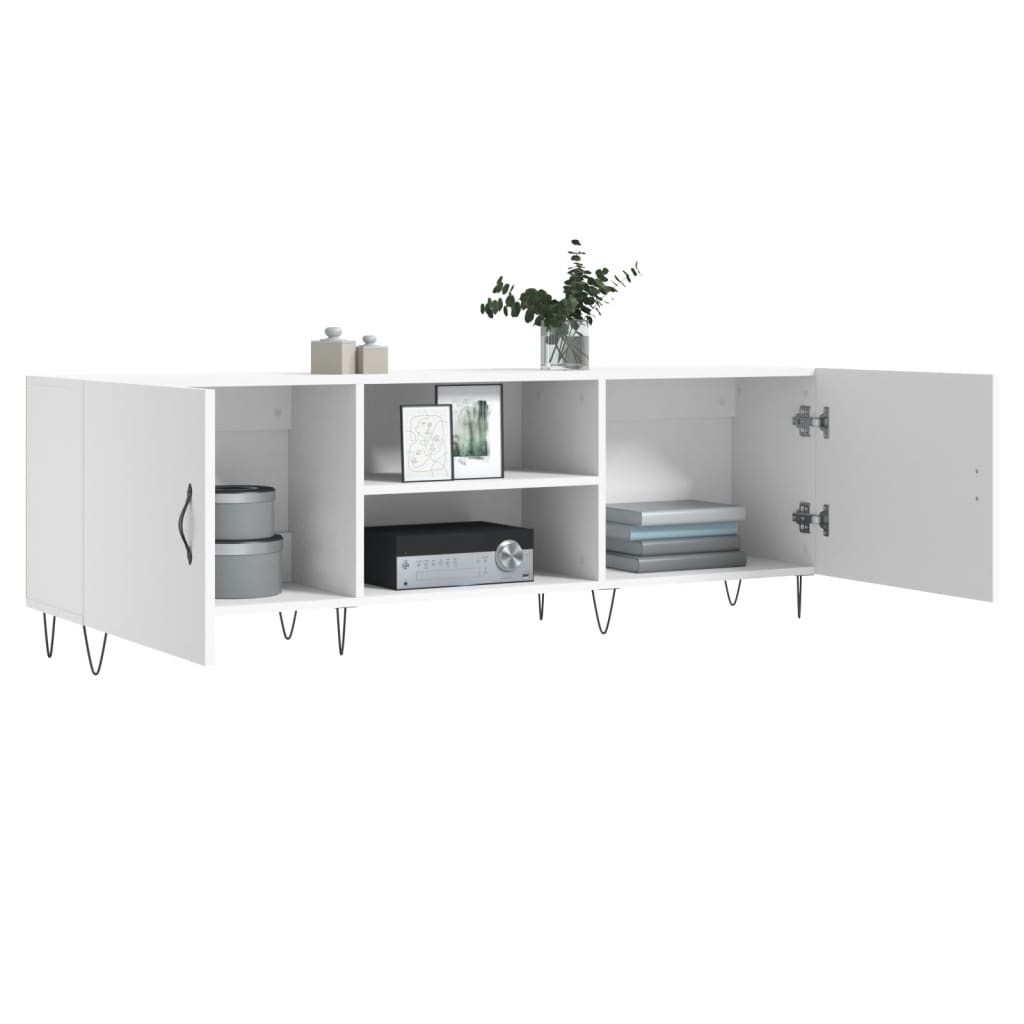 TV Cabinet White 150x30x50 cm Engineered Wood