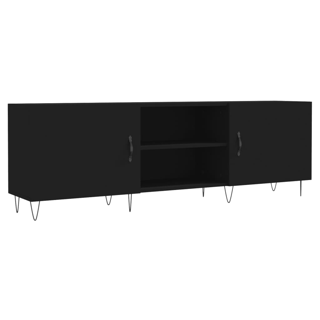 TV Cabinet Black 150x30x50 cm Engineered Wood