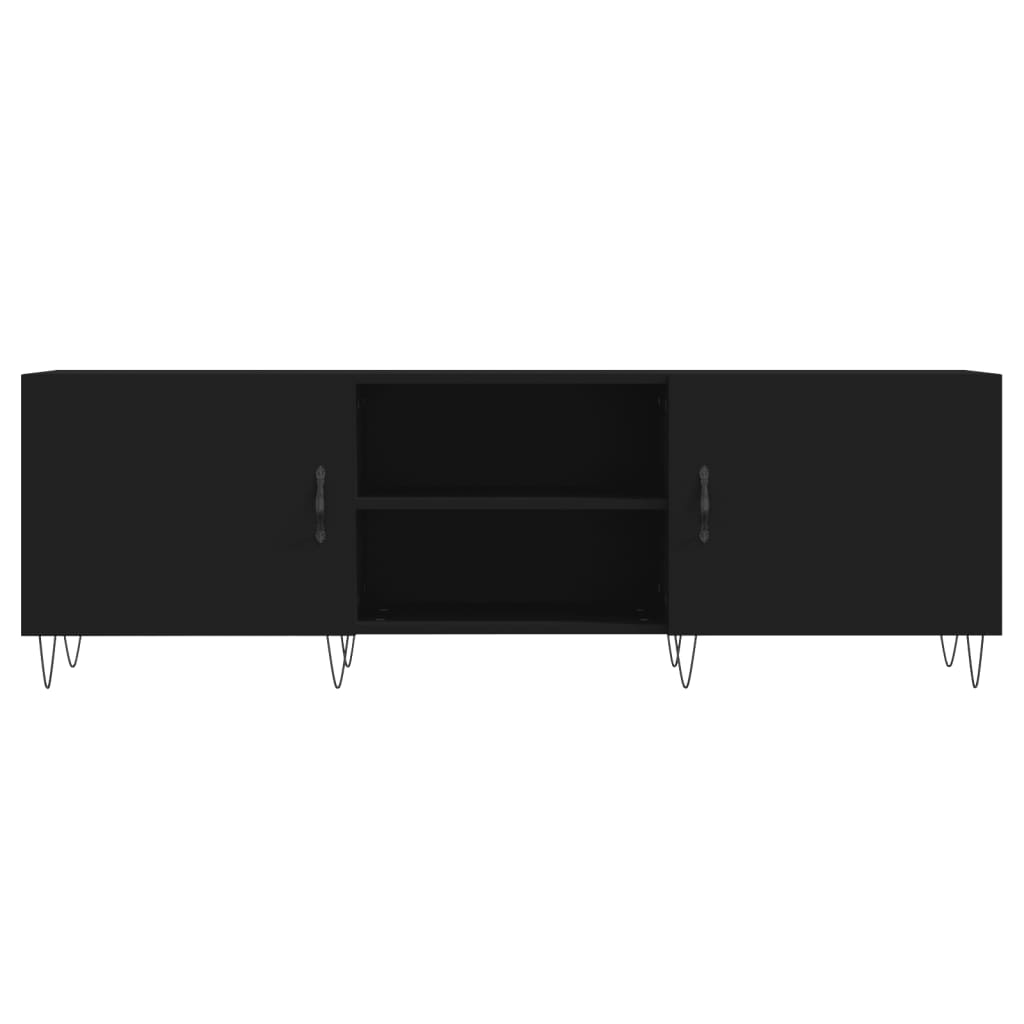 TV Cabinet Black 150x30x50 cm Engineered Wood