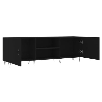 TV Cabinet Black 150x30x50 cm Engineered Wood