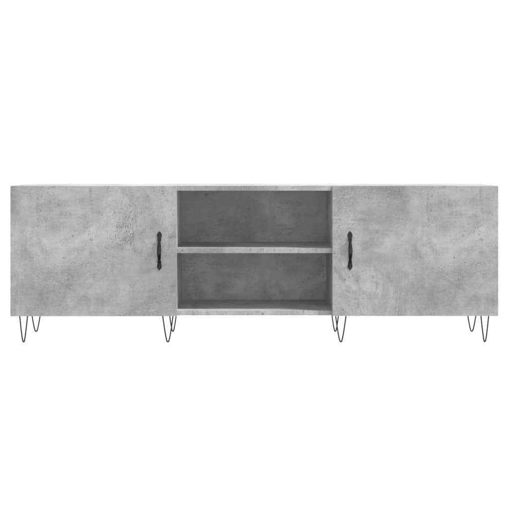 TV Cabinet Concrete Grey 150x30x50 cm Engineered Wood