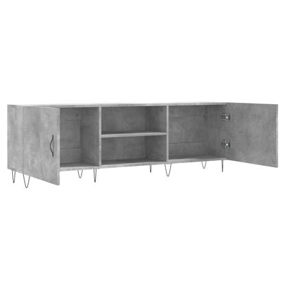 TV Cabinet Concrete Grey 150x30x50 cm Engineered Wood