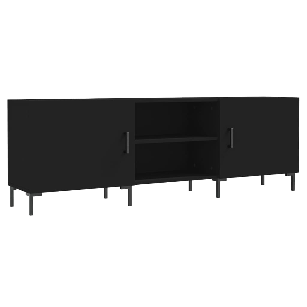 TV Cabinet Black 150x30x50 cm Engineered Wood