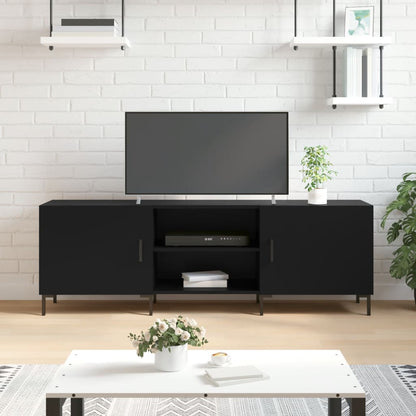 TV Cabinet Black 150x30x50 cm Engineered Wood