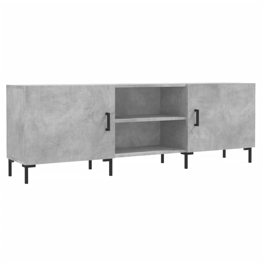 TV Cabinet Concrete Grey 150x30x50 cm Engineered Wood