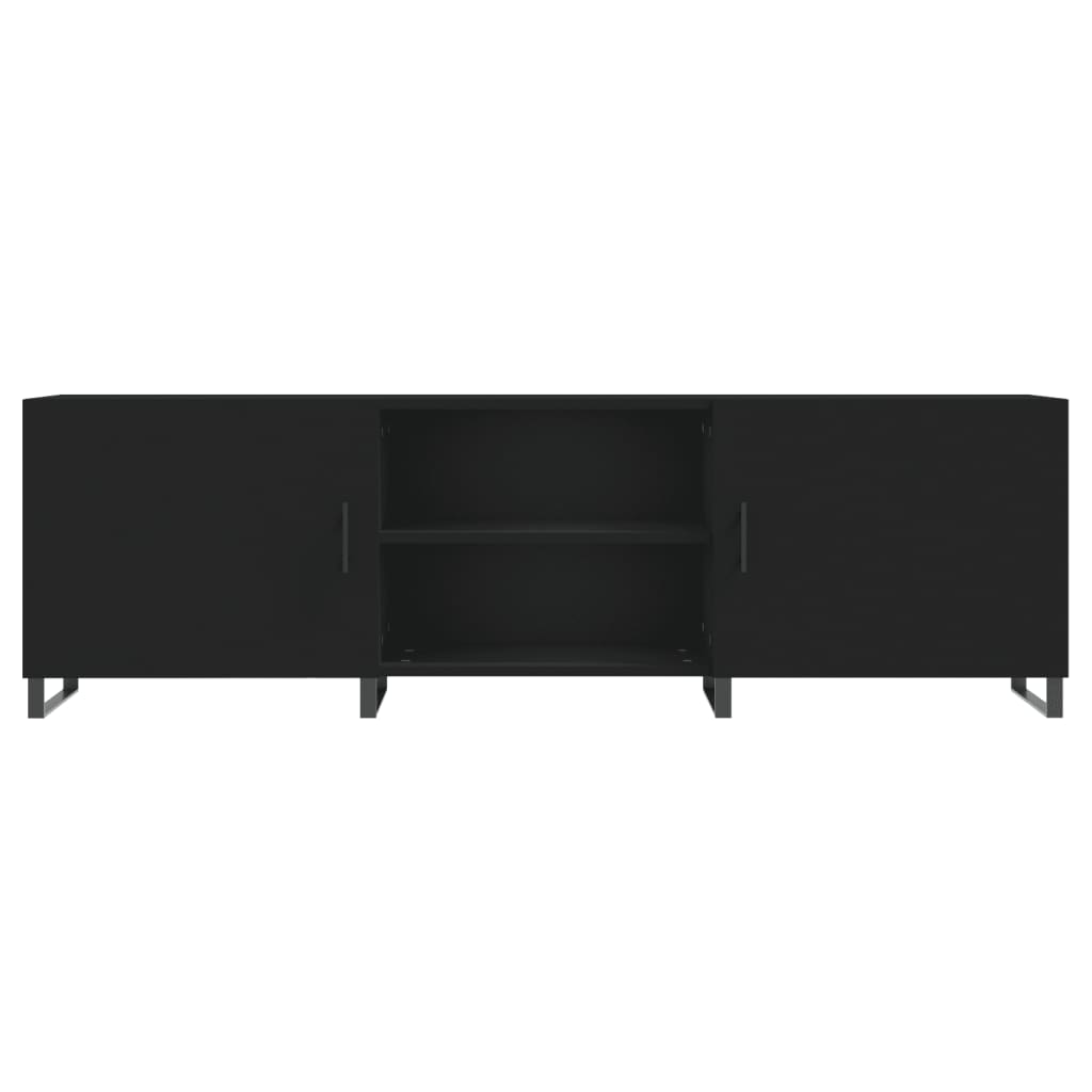 TV Cabinet Black 150x30x50 cm Engineered Wood