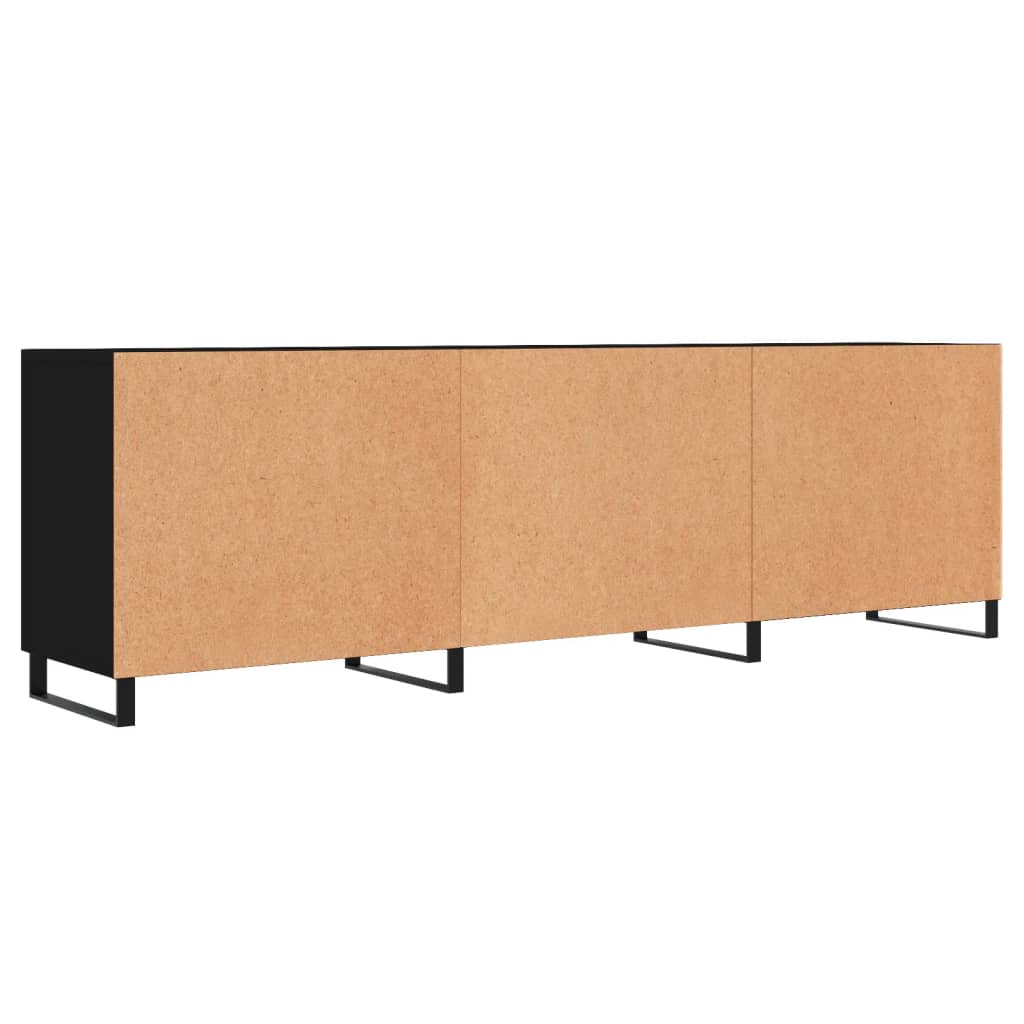 TV Cabinet Black 150x30x50 cm Engineered Wood