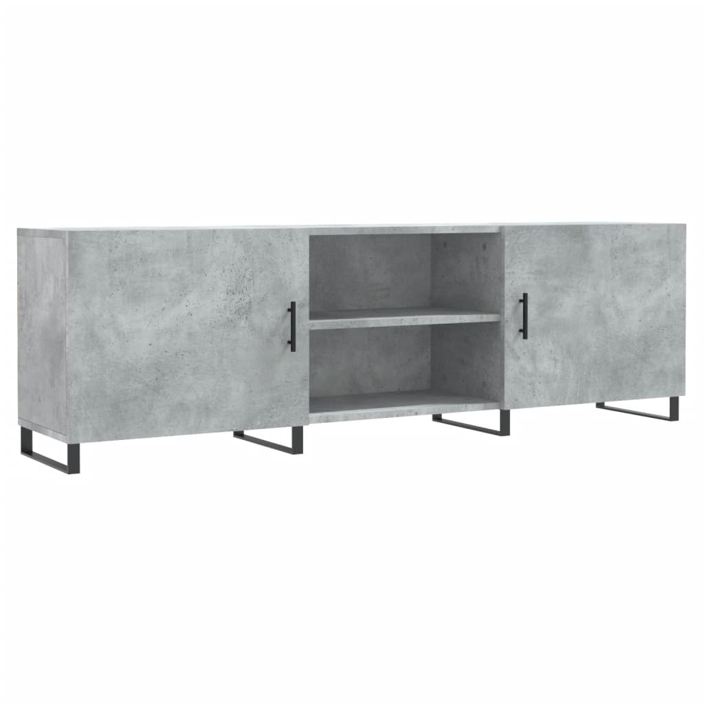 TV Cabinet Concrete Grey 150x30x50 cm Engineered Wood