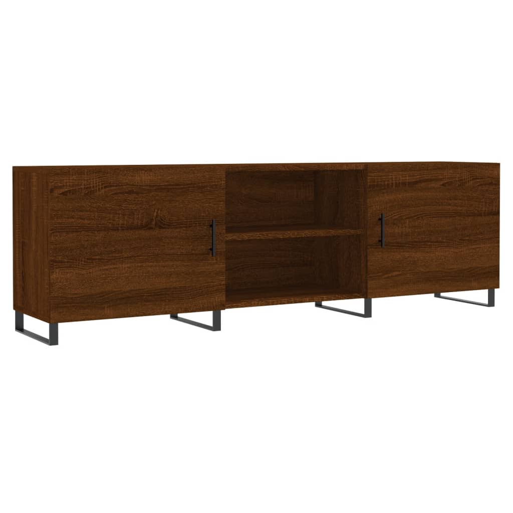 TV Cabinet Brown Oak 150x30x50 cm Engineered Wood