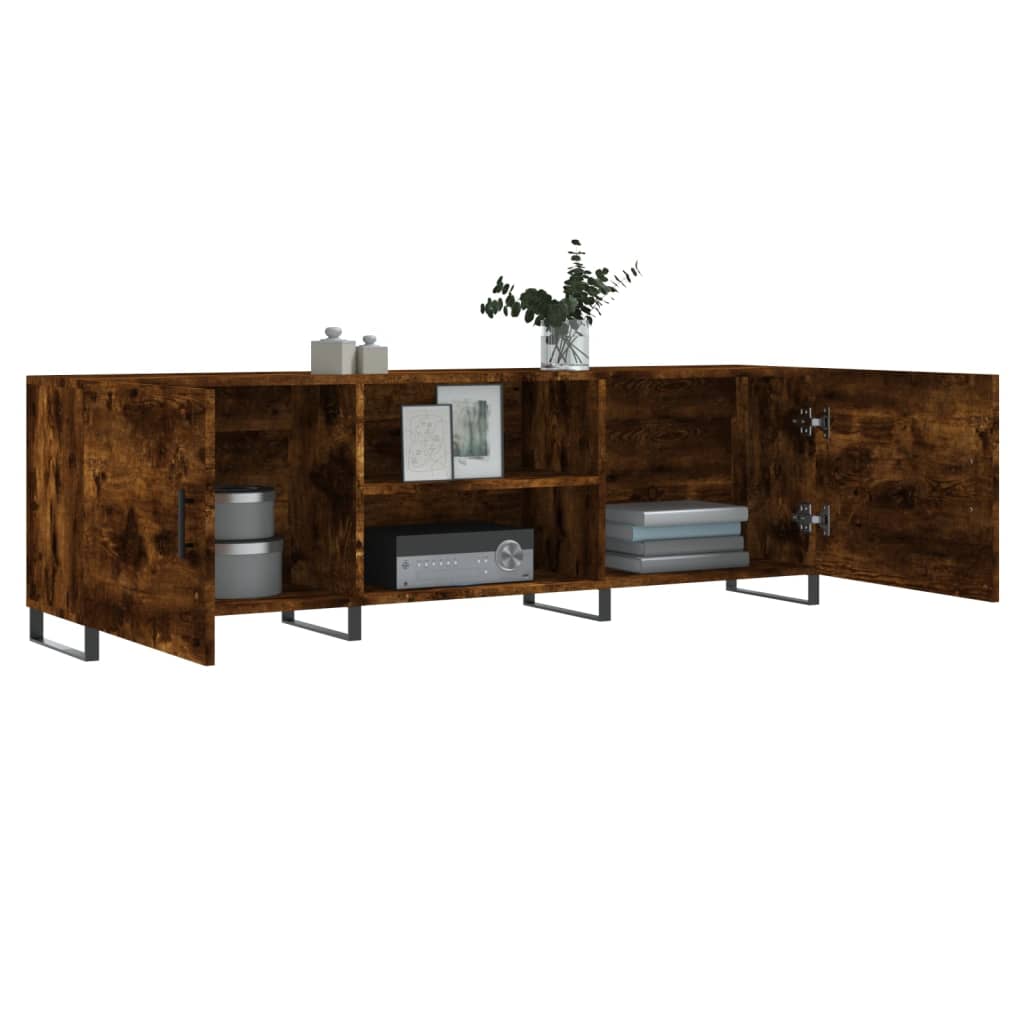 TV Cabinet Brown Oak 150x30x50 cm Engineered Wood