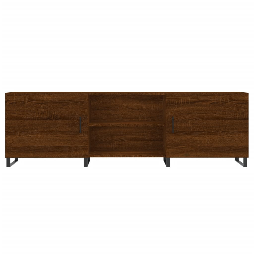 TV Cabinet Brown Oak 150x30x50 cm Engineered Wood