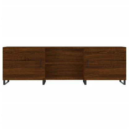 TV Cabinet Brown Oak 150x30x50 cm Engineered Wood