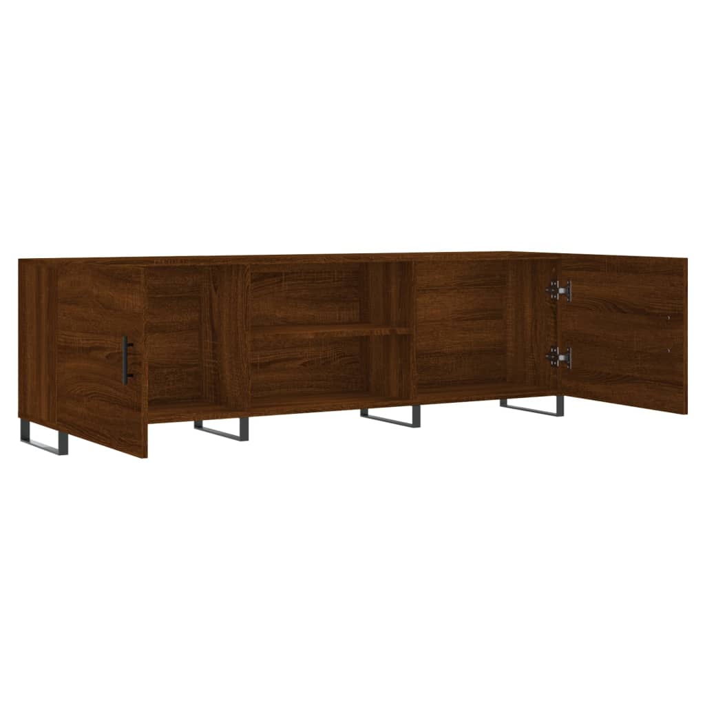 TV Cabinet Brown Oak 150x30x50 cm Engineered Wood