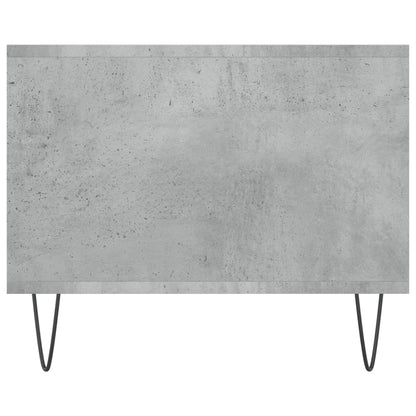 Coffee Table Concrete Grey 102x50x40 cm Engineered Wood