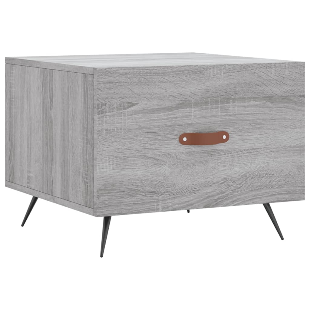 Coffee Table Grey Sonoma 50x50x40 cm Engineered Wood