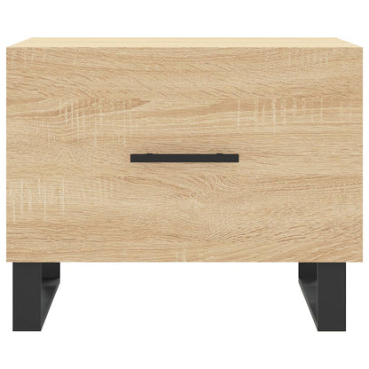 Coffee Table Sonoma Oak 50x50x40 cm Engineered Wood