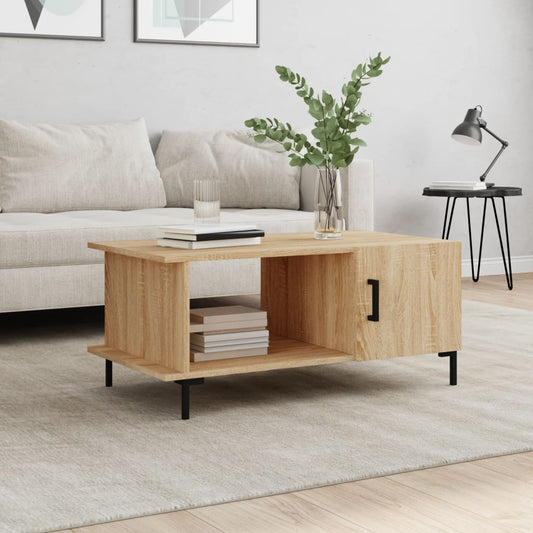 Coffee Table Sonoma Oak 90x50x40 cm Engineered Wood