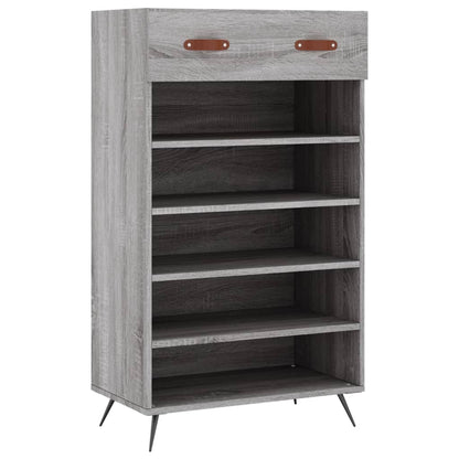 Shoe Cabinet Grey Sonoma 60x35x105 cm Engineered Wood