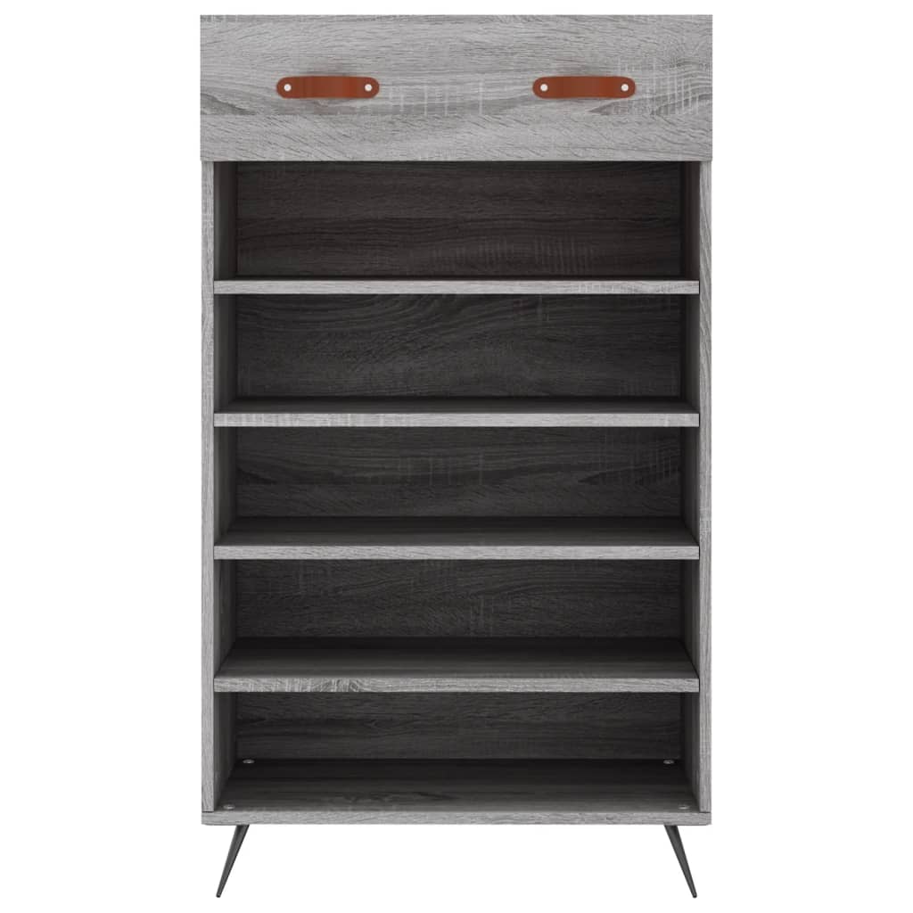 Shoe Cabinet Grey Sonoma 60x35x105 cm Engineered Wood