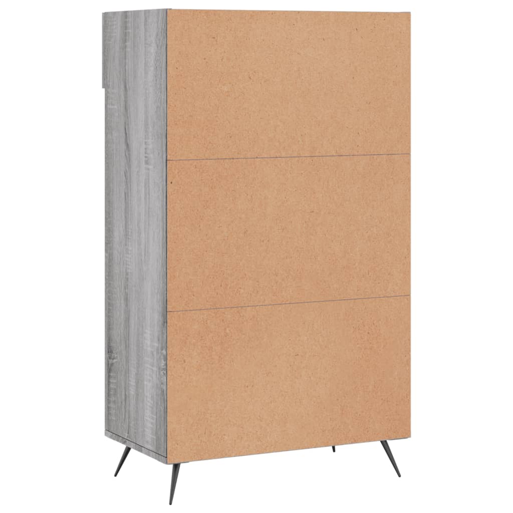 Shoe Cabinet Grey Sonoma 60x35x105 cm Engineered Wood