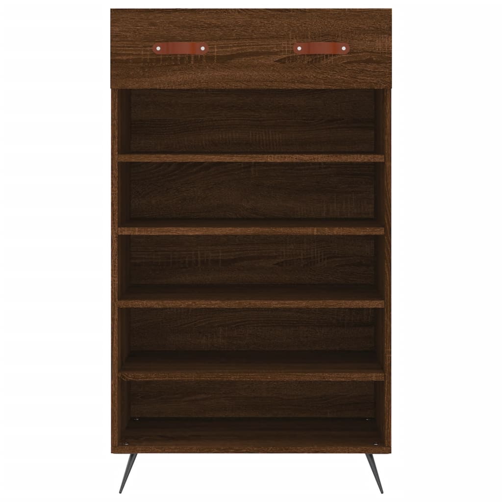 Shoe Cabinet Brown Oak 60x35x105 cm Engineered Wood