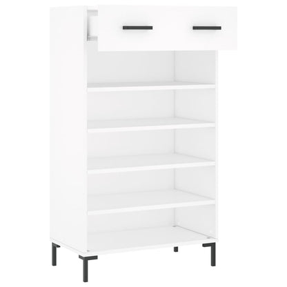 Shoe Cabinet White 60x35x105 cm Engineered Wood