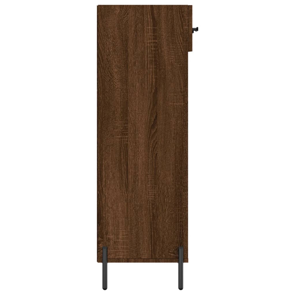 Shoe Cabinet Brown Oak 60x35x105 cm Engineered Wood