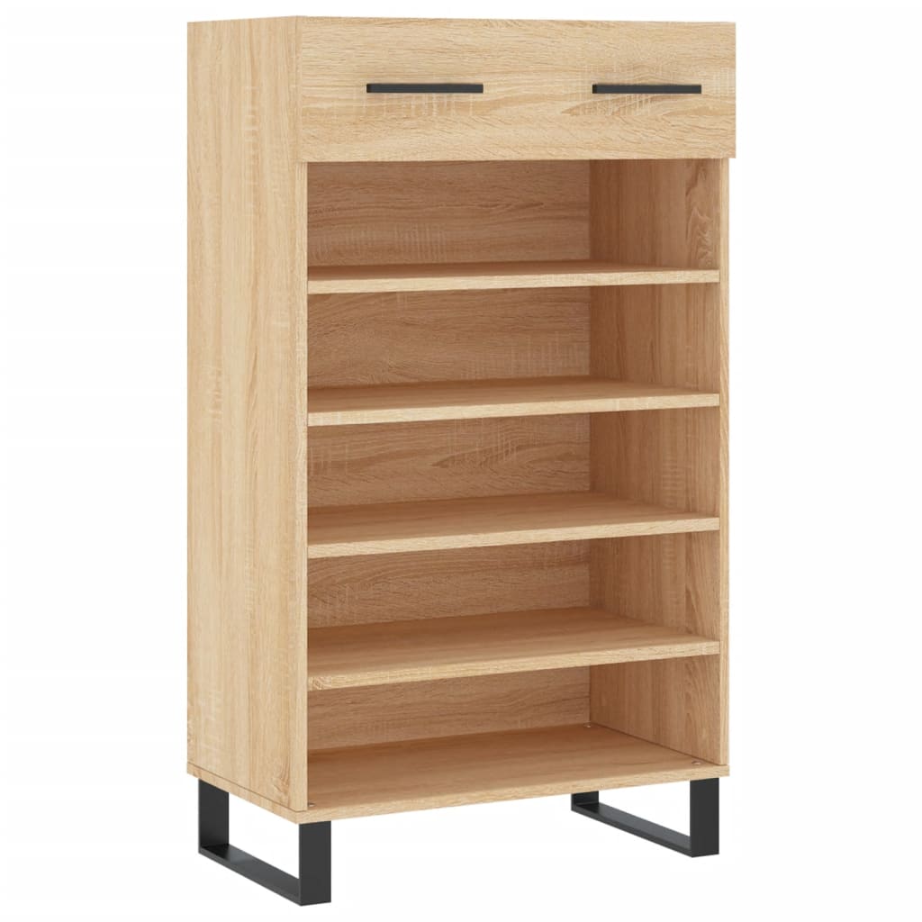 Shoe Cabinet Sonoma Oak 60x35x105 cm Engineered Wood