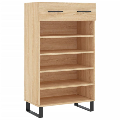 Shoe Cabinet Sonoma Oak 60x35x105 cm Engineered Wood