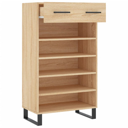 Shoe Cabinet Sonoma Oak 60x35x105 cm Engineered Wood