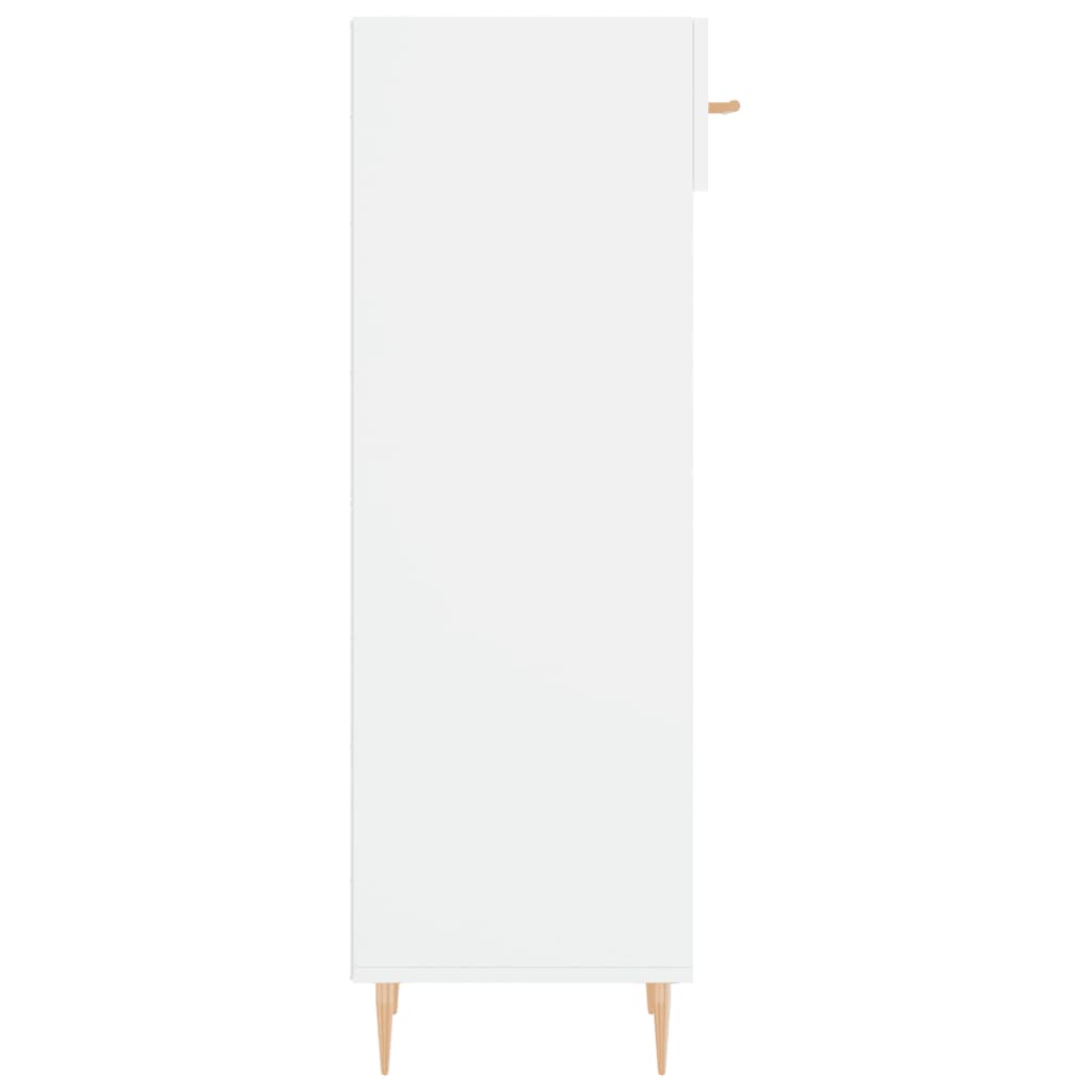 Shoe Cabinet White 30x35x105 cm Engineered Wood