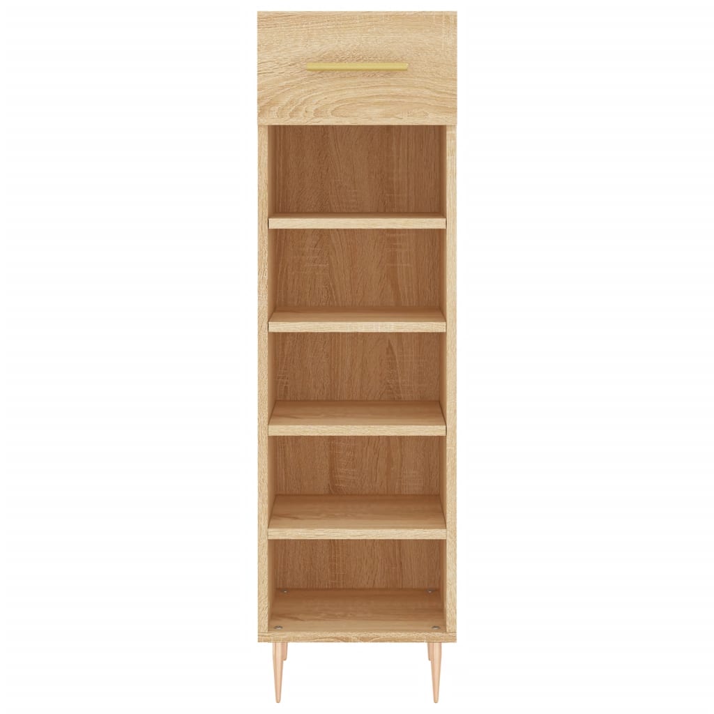 Shoe Cabinet Sonoma Oak 30x35x105 cm Engineered Wood