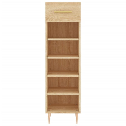 Shoe Cabinet Sonoma Oak 30x35x105 cm Engineered Wood