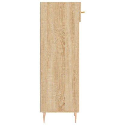 Shoe Cabinet Sonoma Oak 30x35x105 cm Engineered Wood