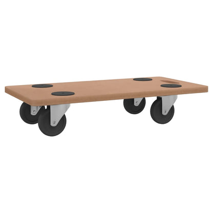 Dolly Trolleys 6 pcs Rectangular Engineered Wood