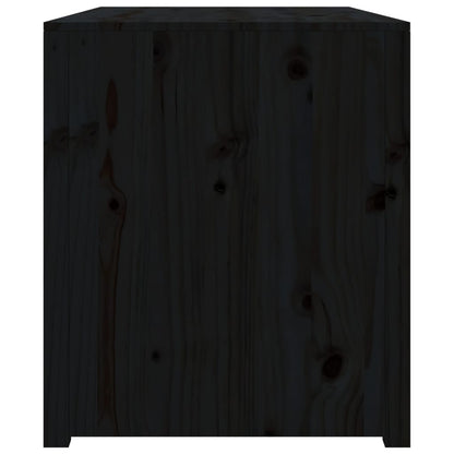 Outdoor Kitchen Cabinet Black 106x55x64 cm Solid Wood Pine