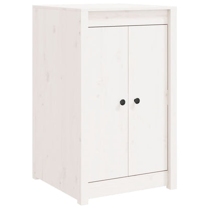 Outdoor Kitchen Cabinet White Solid Wood Pine