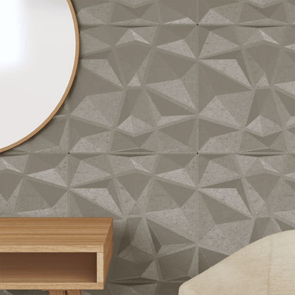 Wall Panels 48 pcs Concrete Grey 50x50 cm XPS 12 m² Diamond