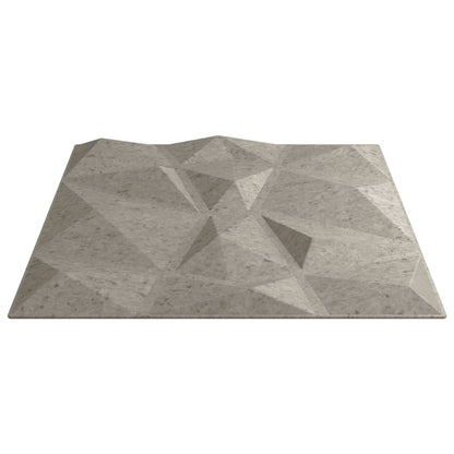 Wall Panels 48 pcs Concrete Grey 50x50 cm XPS 12 m² Diamond