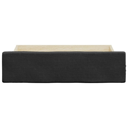 Bed Drawers 2 pcs Black Engineered Wood and Faux Leather