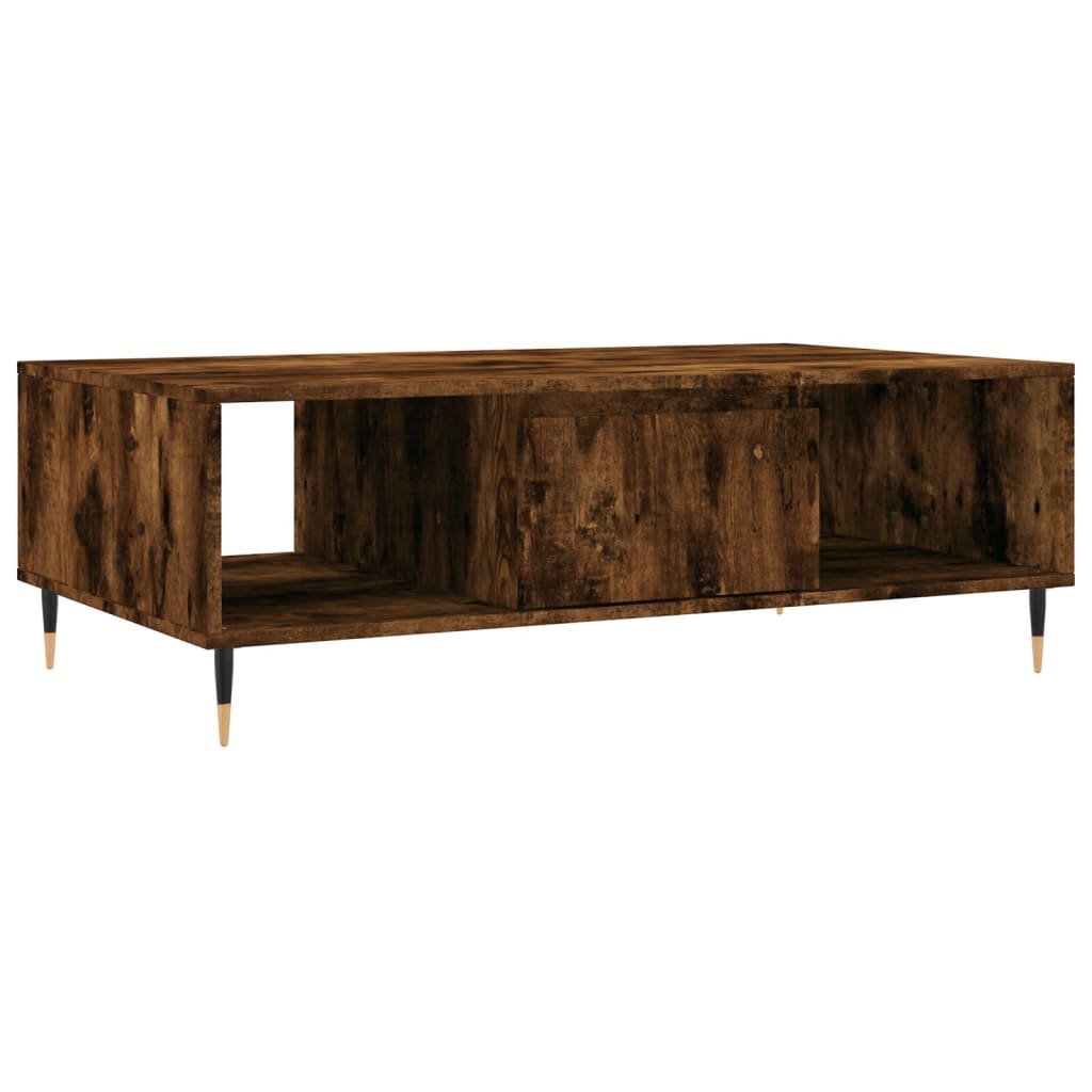 Coffee Table Smoked Oak 104x60x35 cm Engineered Wood