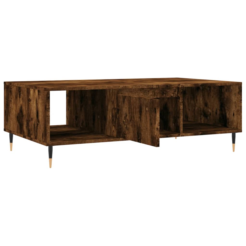 Coffee Table Smoked Oak 104x60x35 cm Engineered Wood