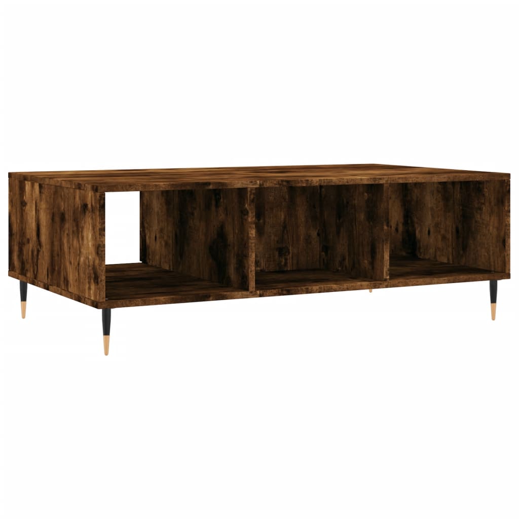 Coffee Table Smoked Oak 104x60x35 cm Engineered Wood