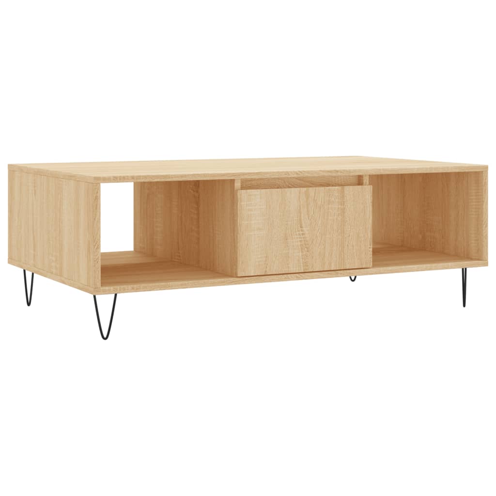 Coffee Table Sonoma Oak 104x60x35 cm Engineered Wood