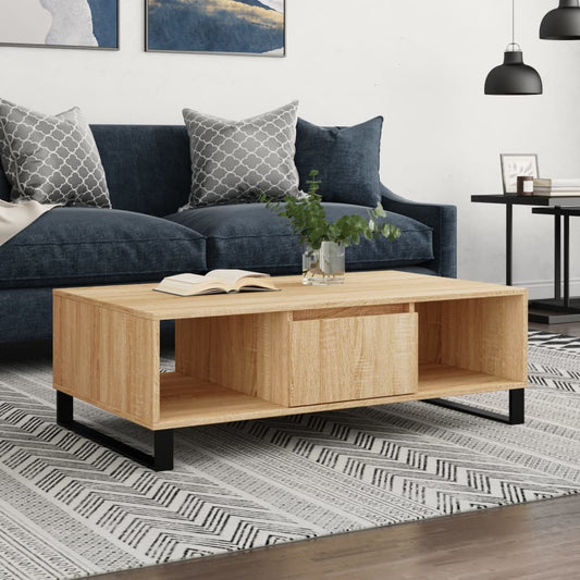 Coffee Table Sonoma Oak 104x60x35 cm Engineered Wood