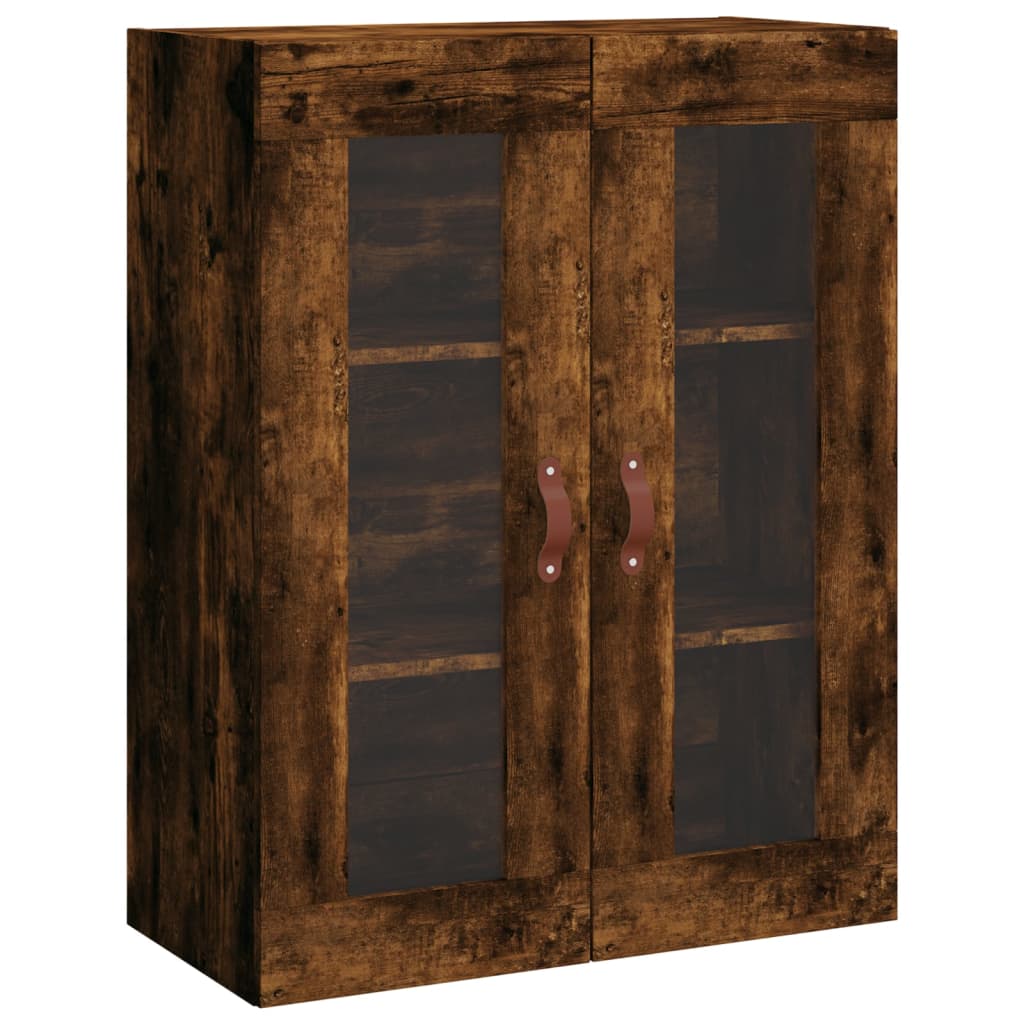 Wall Mounted Cabinet Smoked Oak 69.5x34x90 cm