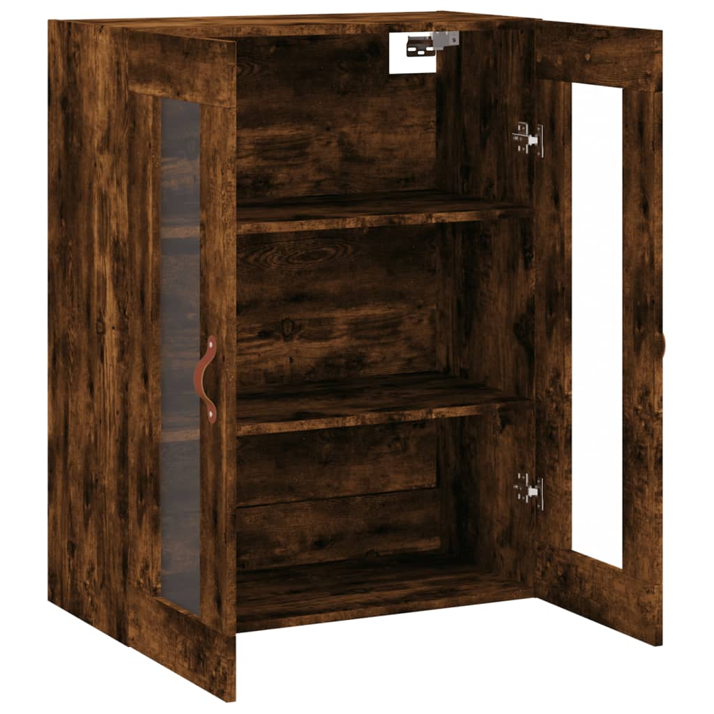 Wall Mounted Cabinet Smoked Oak 69.5x34x90 cm